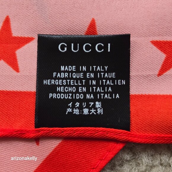 Gucci Silk Scarf Pink L'Aveugle Par Amour Garden Silk Scarf - Picture 9 of 12